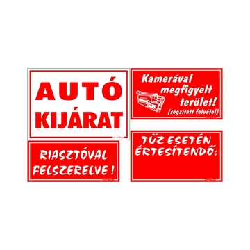 A1 típusú Intézményi figyelmeztető csomag 4 db - os tábla/matrica szett - több színben A1 típusú Intézményi figyelmeztető csomag 4 db - os tábla/matrica szett - több színben