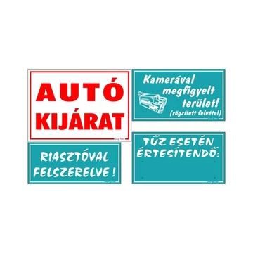 A1 típusú Intézményi figyelmeztető csomag 4 db - os tábla/matrica szett - több színben A1 típusú Intézményi figyelmeztető csomag 4 db - os tábla/matrica szett - több színben