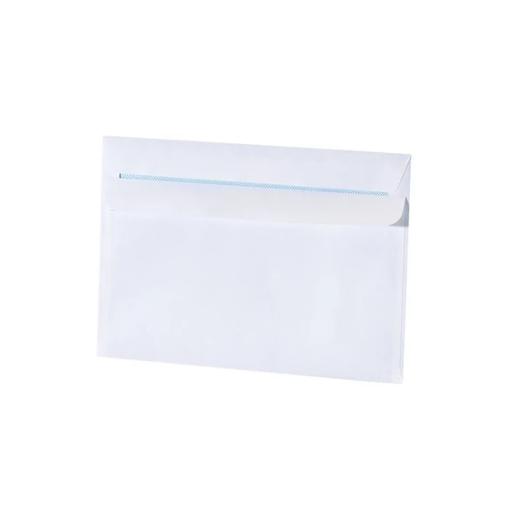 Boríték LC/6 öntapadó bélésnyomott 114x162mm Bluering® fehér