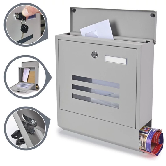 THS927 Minőségi postaláda - Újságtartóval