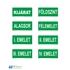 Kép 1/8 - Biztonsági utánvilágító jelzések - Tábla csomag 4 emeletes épület csomag - (8 db)
