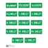 Kép 1/13 - Biztonsági utánvilágító jelzések - Tábla csomag 10 emeletes épületbe - (14 db)