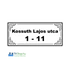 Kép 3/18 - Utcanév tábla (fém vagy UV álló műanyag)