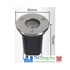 Kép 2/2 - THS Taposólámpa LED 1.5w 120lm 6500k 60° IP65 acél Ø65-Ø59x75mm